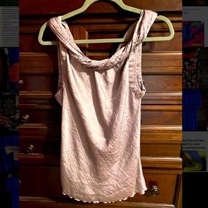 Silver dress tank top